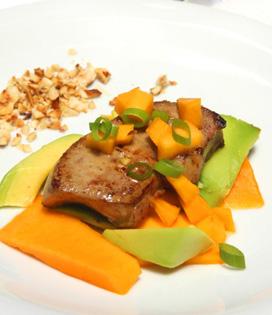 Recette de Foie gras poêlé à la mangue
