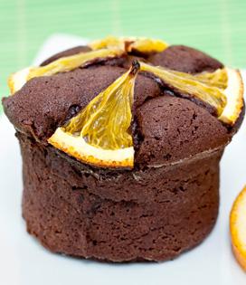 Recette de Fondant tiède au chocolat, coulis d'orange