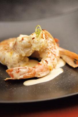Recette de Gambas à la crème de safran
