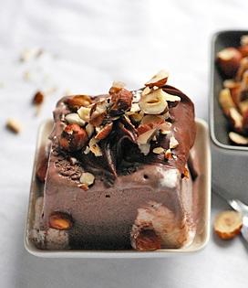 Recette de Glace au mascarpone, cacao noisettes