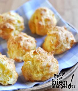 Recette de Gougères aux 3 fromages