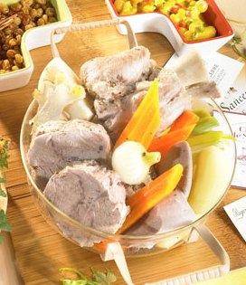 Recette de Le pot au feu de veau les Vitelliers au gingembre