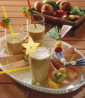 Recette de Milk-shake abricot banane miel