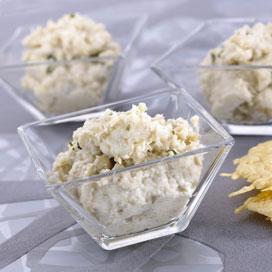 Recette de Mousse d'artichaut et tuiles à l'emmental