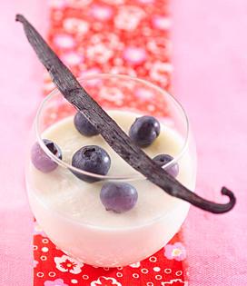 Recette de Panna Cotta aux myrtilles 