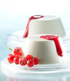 Recette de Panna Cotta et Coulis de fruits rouges