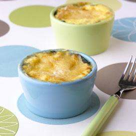 Recette de Petits gratins de blettes aux deux fromages