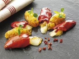 Recette de Piquillos farcis au P'tit Basque Istara et marmelade de fruits