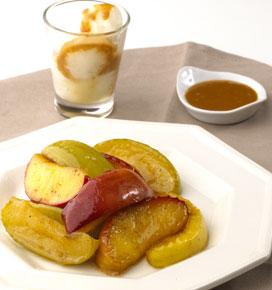 Recette de Poêlée de pommes et son caramel à la crème