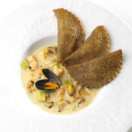 Recette de Ravioles de blé noir aux fruits de mer