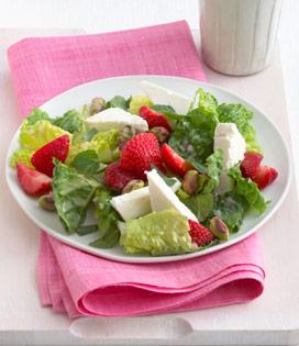 Recette de Salade de Petits Chèvres aux Fraises