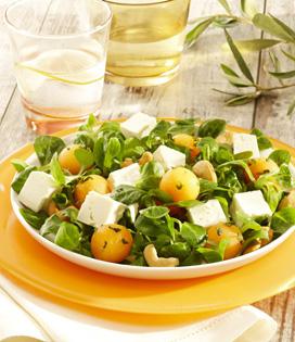 Recette de Salade du soleil melon Salakis