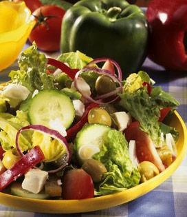 Recette de Salade légumes d'été et Salakis