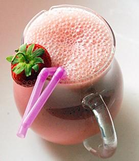 Recette de Smoothie à la fraise 