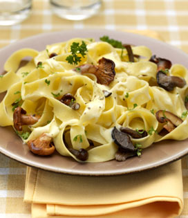 Recette de Tagliatelles Forestières au Fondant à l'Emmental