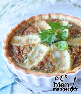 Recette de Tarte au fromage de brebis et aux herbes