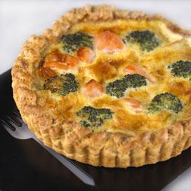 Recette de Tarte au saumon et brocoli