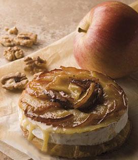 Recette de Tatin de camembert aux pommes gourmandes