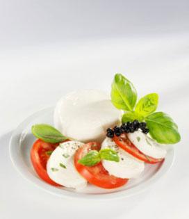 Recette de Tomates-mozzarella sauce citron