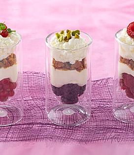 Recette de Trio de verrines aux fruits rouges