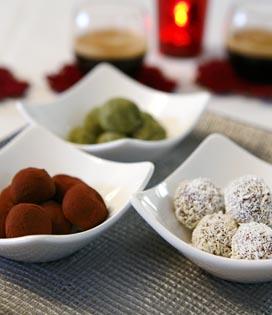 Recette de Truffes multicolores