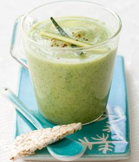 Recette de Velouté froid de courgette au cumin bio