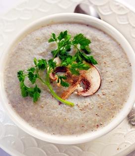 Recette de Velouté mousseux aux champignons 