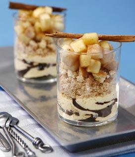 Recette de Verrine feuilletée, sablé breton et compotée tiède de fruits