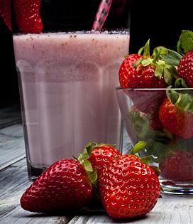 Recette de Yaourt frappé à la fraise