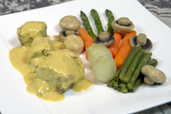 Blanquette de veau aux légumes croquants