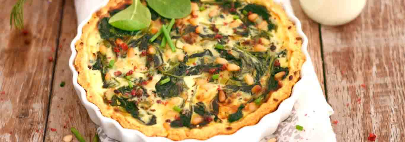 Quiche lorraine au lait