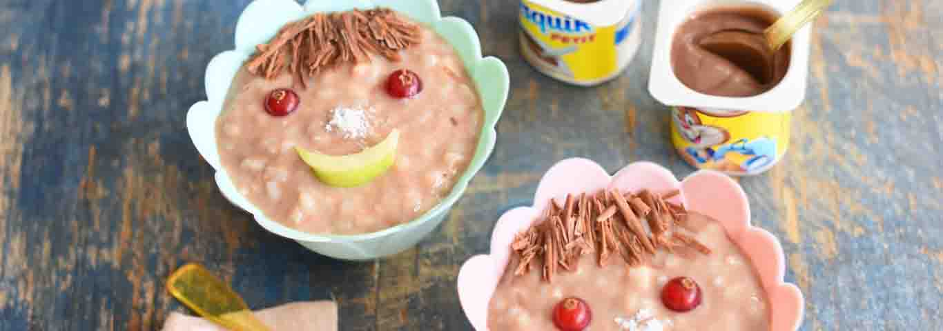 Recette de Riz au lait au Nesquik Petit