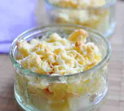 Recette de Crumble poire & Emmental