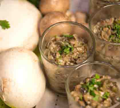 Recette de Duxelles de champignons de Paris