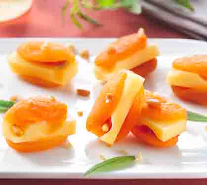 Recette de Emmental Grand Affiné et abricots moelleux