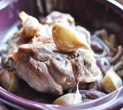 Recette de Epaule d'agneau, confit d'oignons