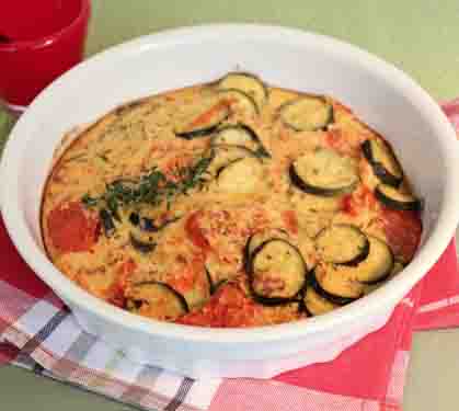 Recette de Flan aux courgettes