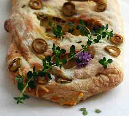 Recette de Fougasse aux olives