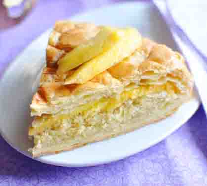 Recette de Galette des rois à la mangue et à la cannelle