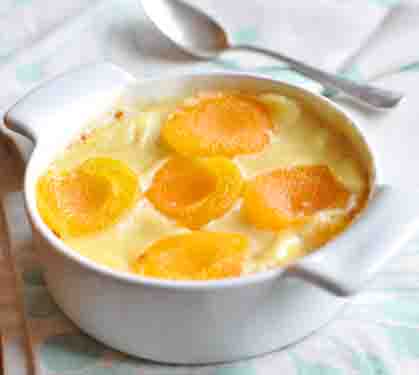 Recette de Gratin d'abricots au vin du Layon