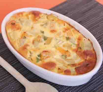 Recette de Gratin d'artichauts aux abricots et verveine