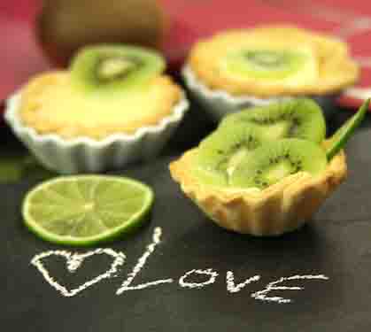 Recette de Tarte kiwi citron vert 