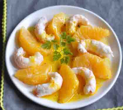 Recette de Langoustines au beurre d'oranges