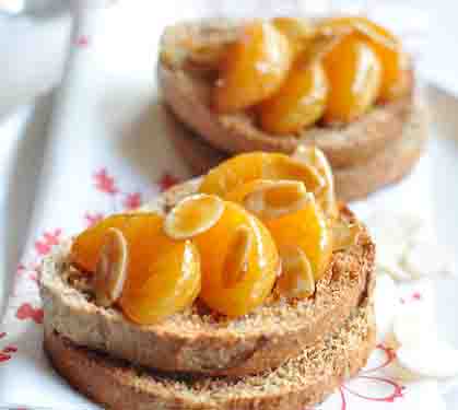 Recette de Toasts aux mandarines