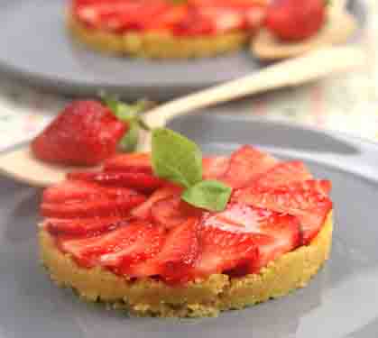 Recette de Minis tartelettes aux fraises et basilic