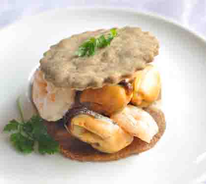 Recette de Croquant de moules et crevettes