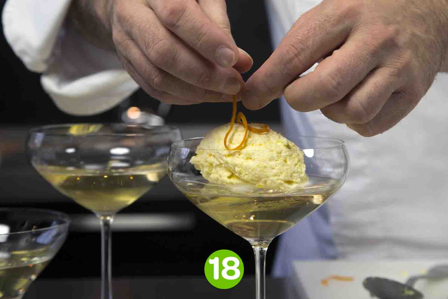 Recette de Mousse de clémentines sur gelée de champagne