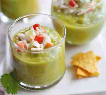 Recette de Mousse d’avocat au crabe façon féroce