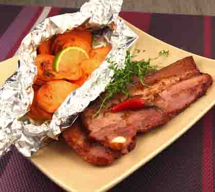 Recette de Poitrine de porc grillée 