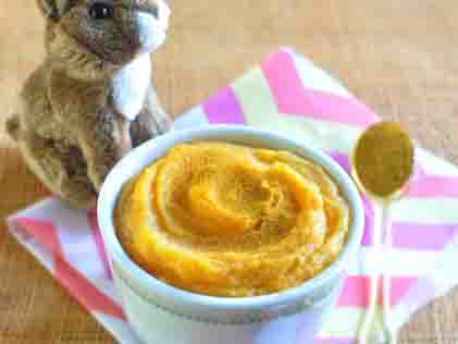 Recette de Purée de potimarron au curcuma